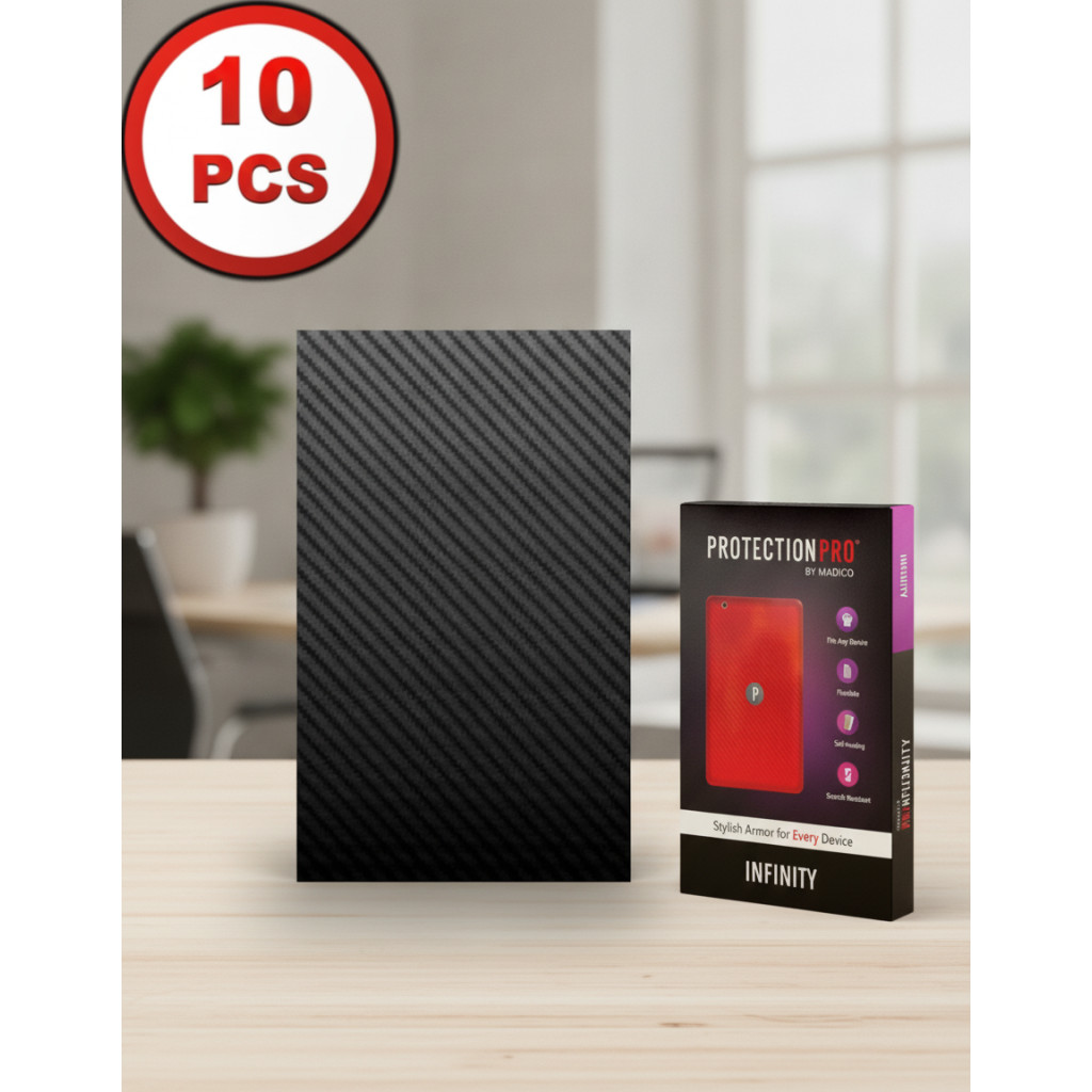 Lámina Protectora Protection Pro Infinity Grande Fibra de Carbono Negro
