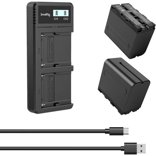 Bateria de Litio SmallRig NP-F970 con Puerto USB-C para Sony Negro