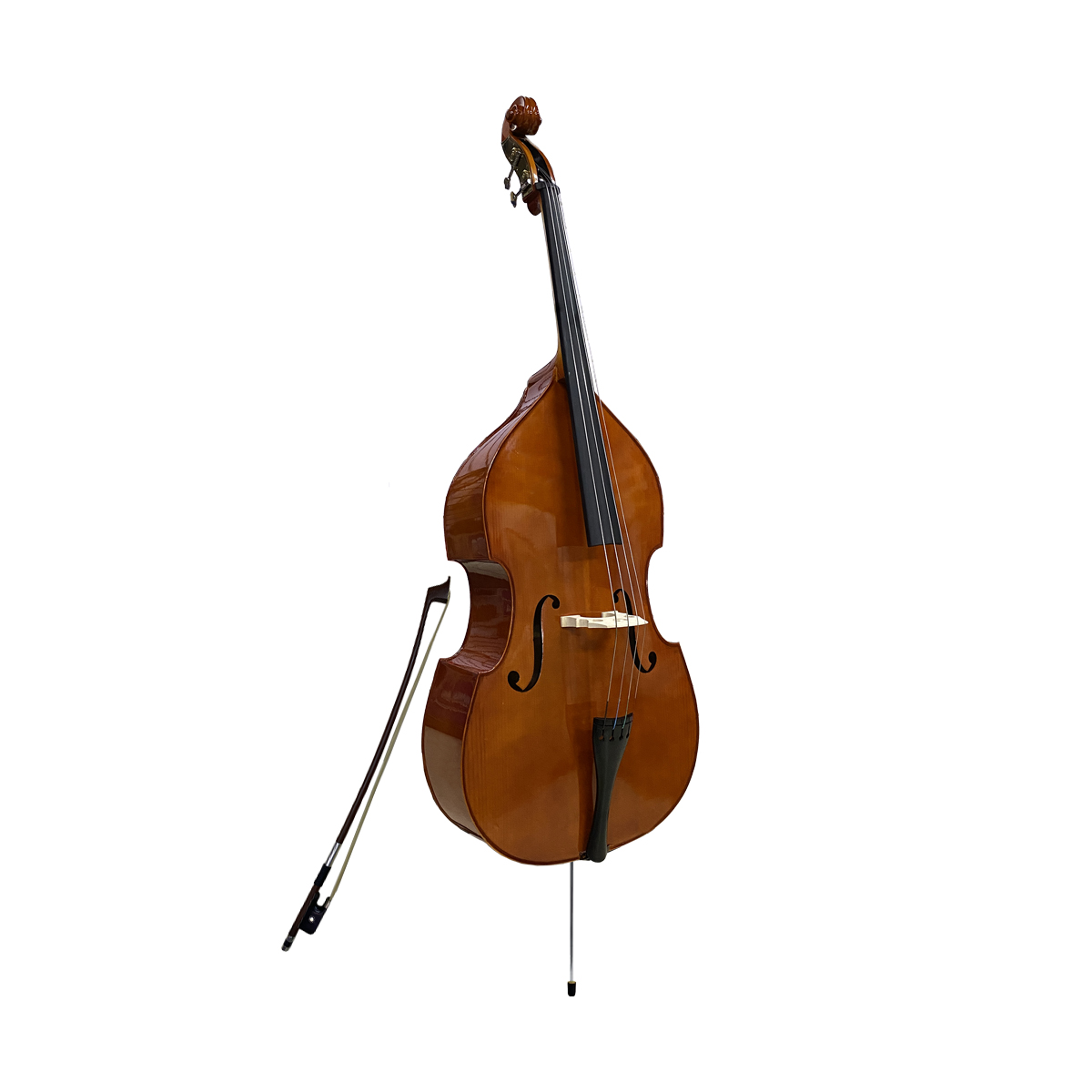 Contrabajo Vivaldi CB-BG010E-34 Tamaño 3/4 con Estuche Arco y Resina