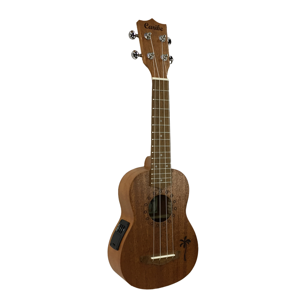 Ukulele Electroacustico Caribe UC-AU07LH-21-EQ 21 Pulgadas Natural