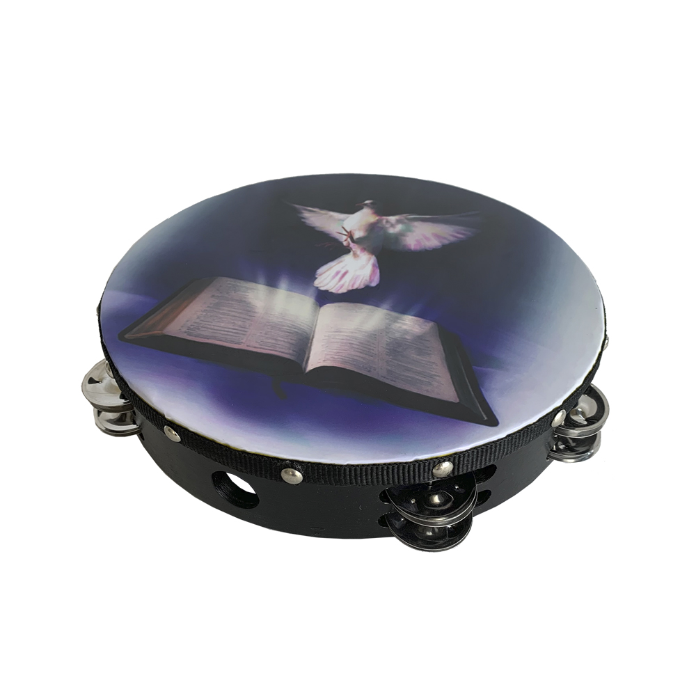 Pandero Studio Z ATM-DOV-10BK de 10 Pulgadas Paloma Negro