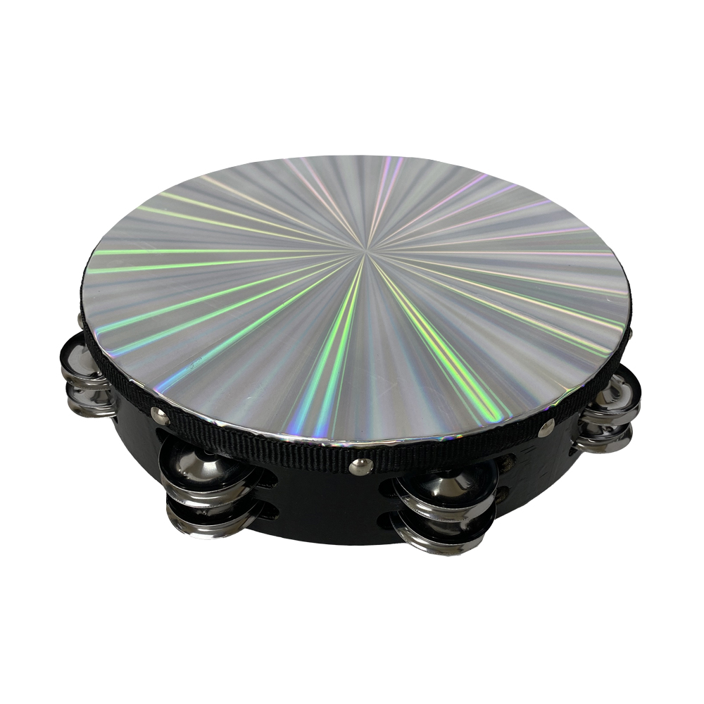 Pandero Studio Z ATM-SHI-10BK de 10 Pulgadas Diamantado Negro