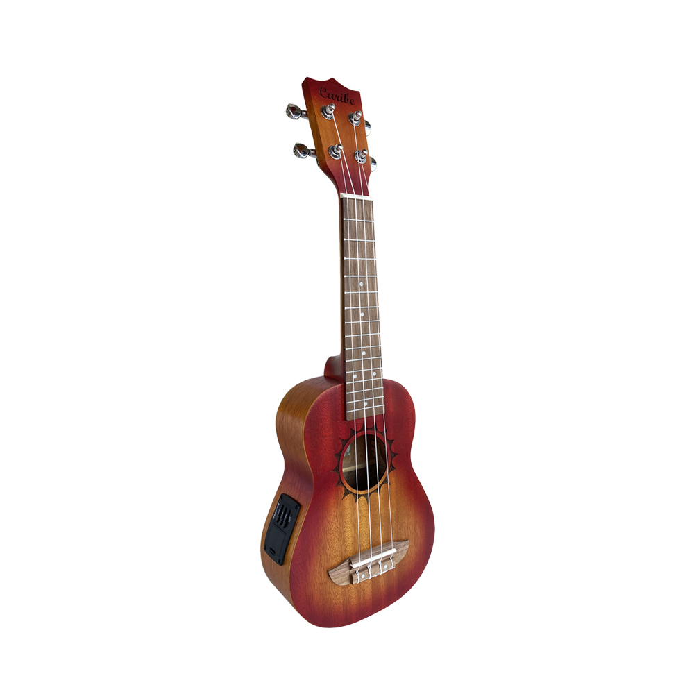 Ukulele Soprano Electroacústico Caribe UC-AU07LH-21-EQ-SB 21 Sunburst Mate