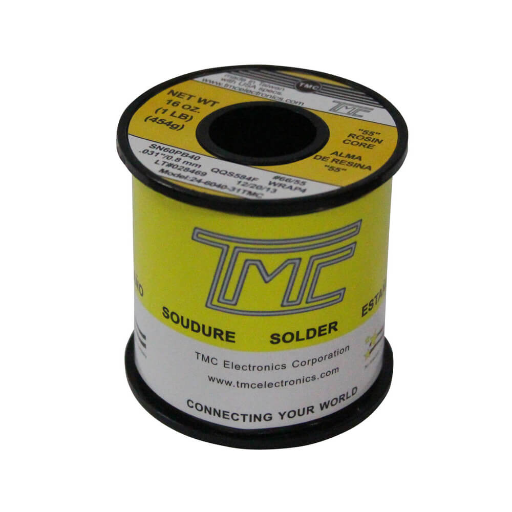 Carrete de Estaño TMC 60/40 0.8mm 1LB 246040-31TMC