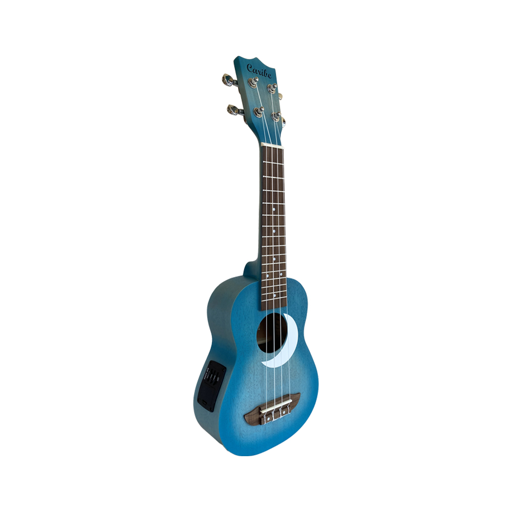Ukulele Electroacustico Caribe UC-AU07LH-21-EQ-MN 21 Pulgadas con Funda