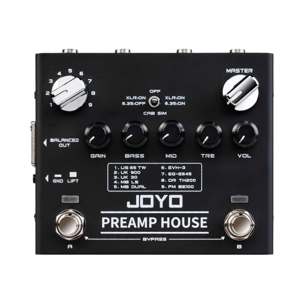 Pedal Preamplificador para Guitarra Eléctrica JOYO R-15 Preamp House