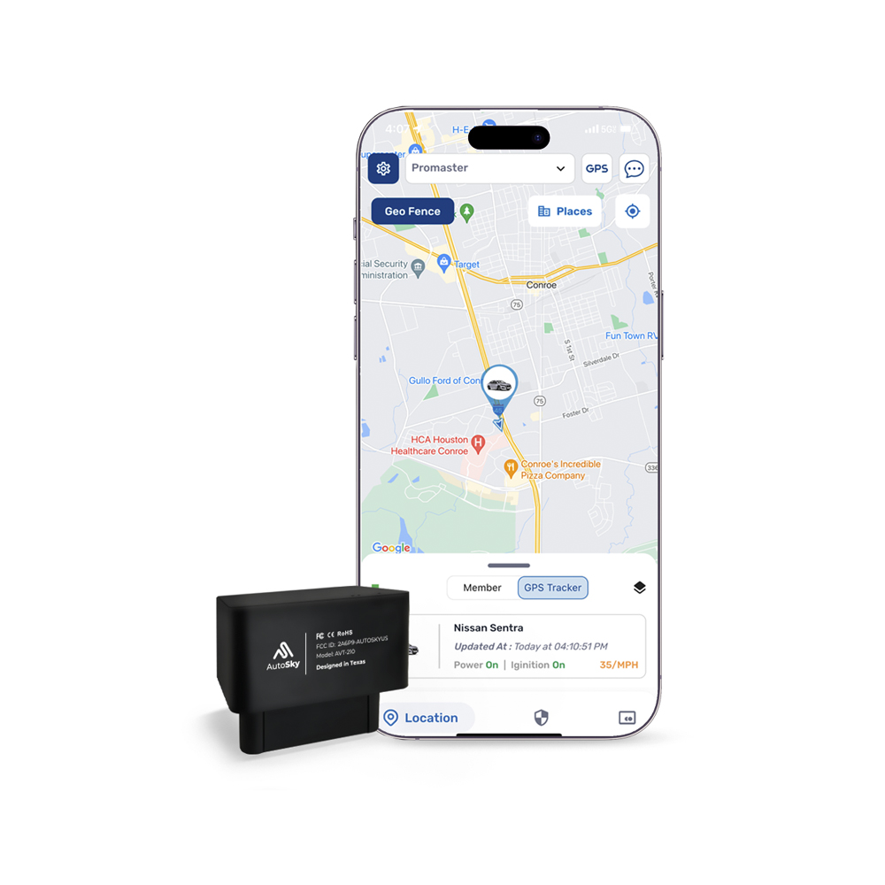 Localizador GPS Vehicular OBD AutoSky SKY-AVT-210