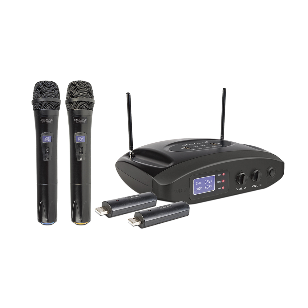 Micrófono Inalámbrico UHF Studio Z GW-R2000 Recargable
