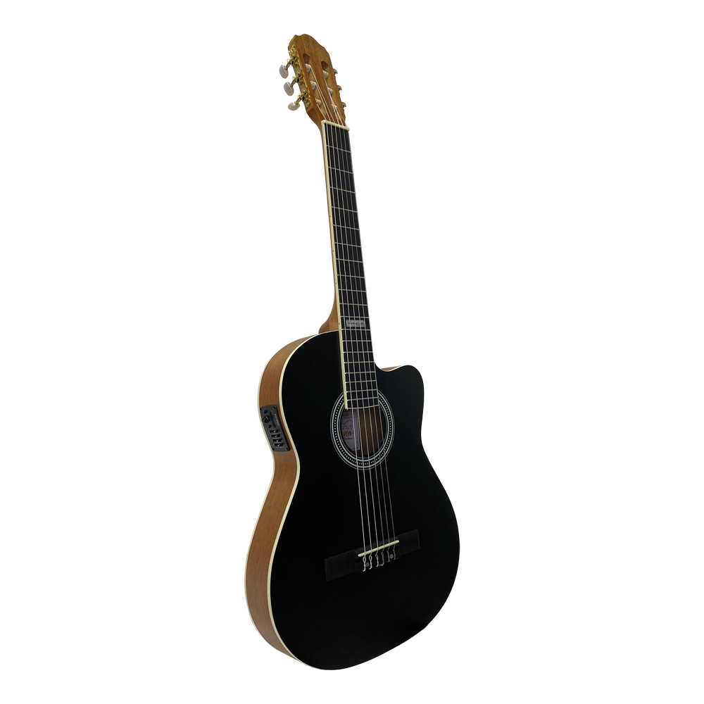 Guitarra Electroclasica Valenciana 39 Pulgadas Cutaway GV-AC171CE-BK