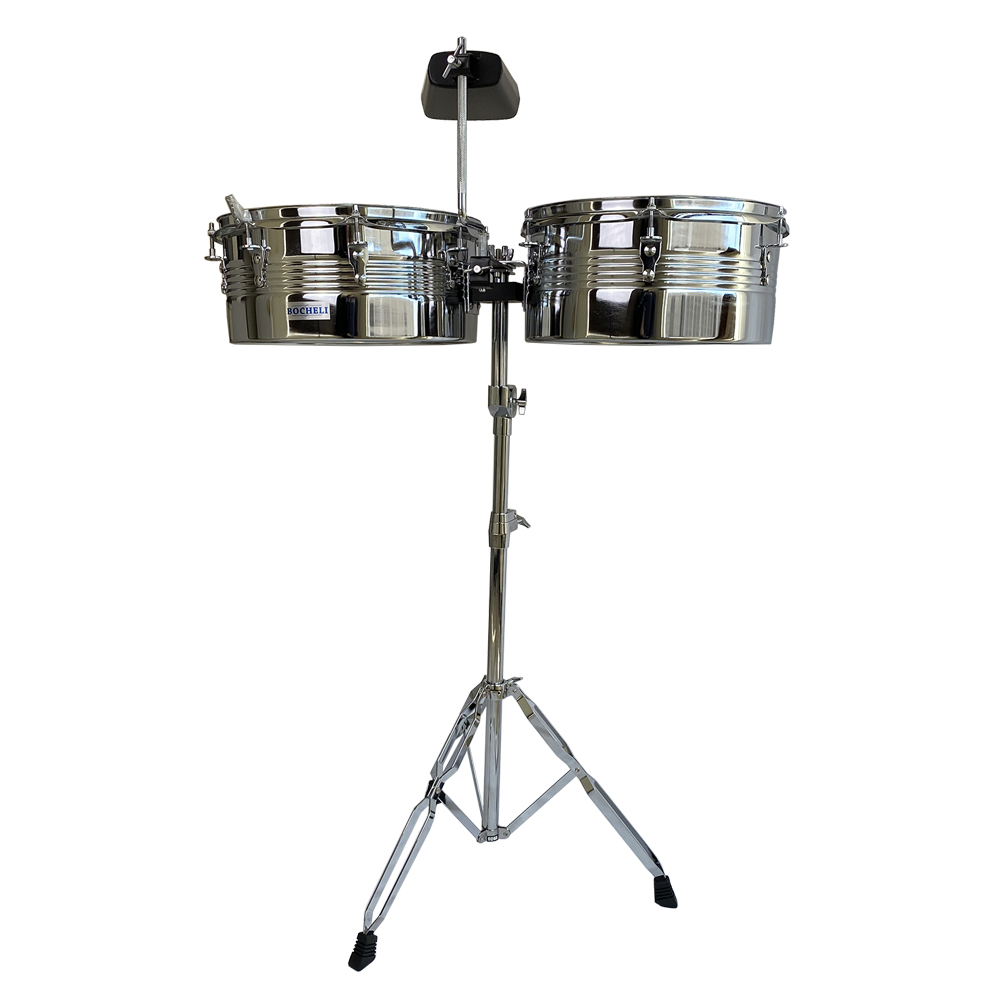 Juego de Timbales Bocheli YWTM2-1 Cromado 13 y 14 Pulgadas