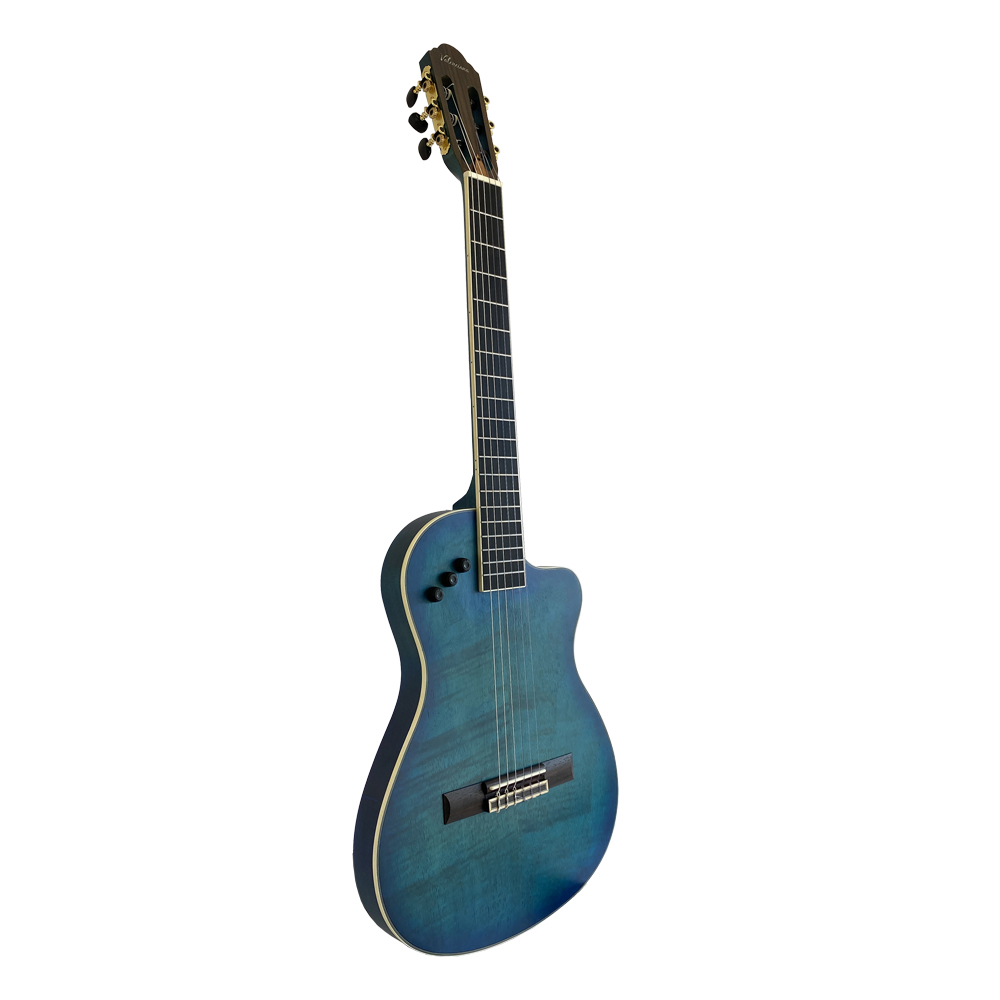 Guitarra Electroclasica Valenciana GV-WCG170CE-BL 39 Cutaway Azul