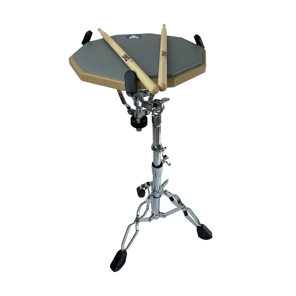 Pad de Practica de Bateria 10 Pulgadas DVD YWDO-208-KIT con Soporte